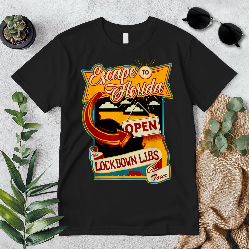 Ron DeSantis Escape To Florida Vinatge Premium T-Shirt