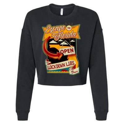 Ron DeSantis Escape To Florida Vinatge Cropped Pullover Crew