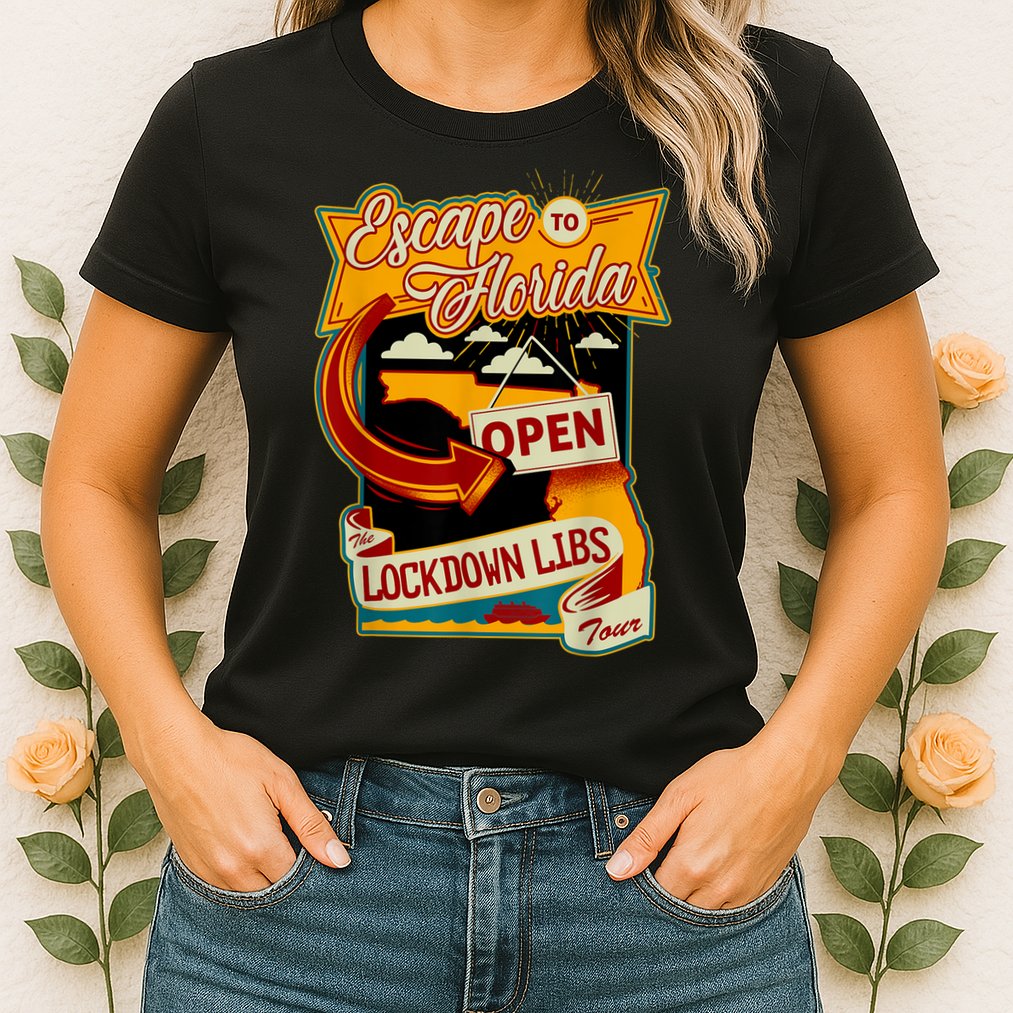 Ron DeSantis Escape To Florida Vinatge Womens T-Shirt