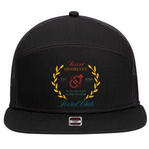 Recent Divorceev Est 2024 7 Panel Mesh Trucker Snapback Hat