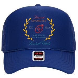 Recent Divorceev Est 2024 High Crown Mesh Back Trucker Hat