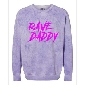 Rave Daddy EDM Rave Festival Outfit Colorblast Crewneck Sweatshirt