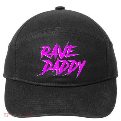 Rave Daddy EDM Rave Festival Outfit 7-Panel Snapback Hat