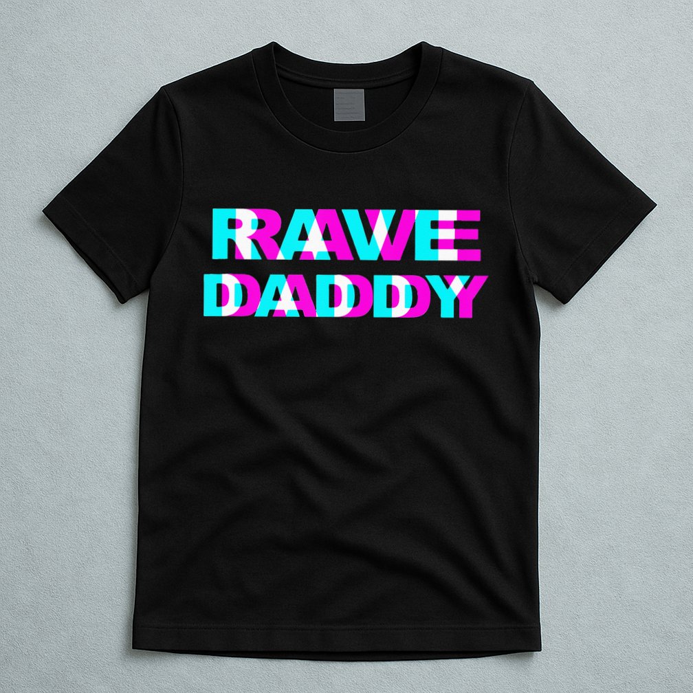 Rave Daddy EDM Music Festival Father Optical Illusion Trippy T-Shirt