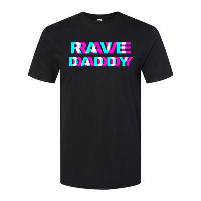 Rave Daddy EDM Music Festival Father Optical Illusion Trippy Softstyle® CVC T-Shirt