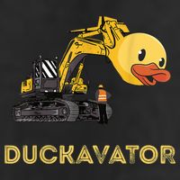 Rubber Duck Excavator Construction Site Backhoe Driver Cool Comfort Performance Bucket Hat