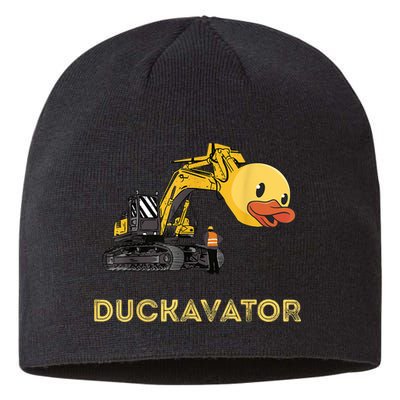 Rubber Duck Excavator Construction Site Backhoe Driver Sustainable Beanie