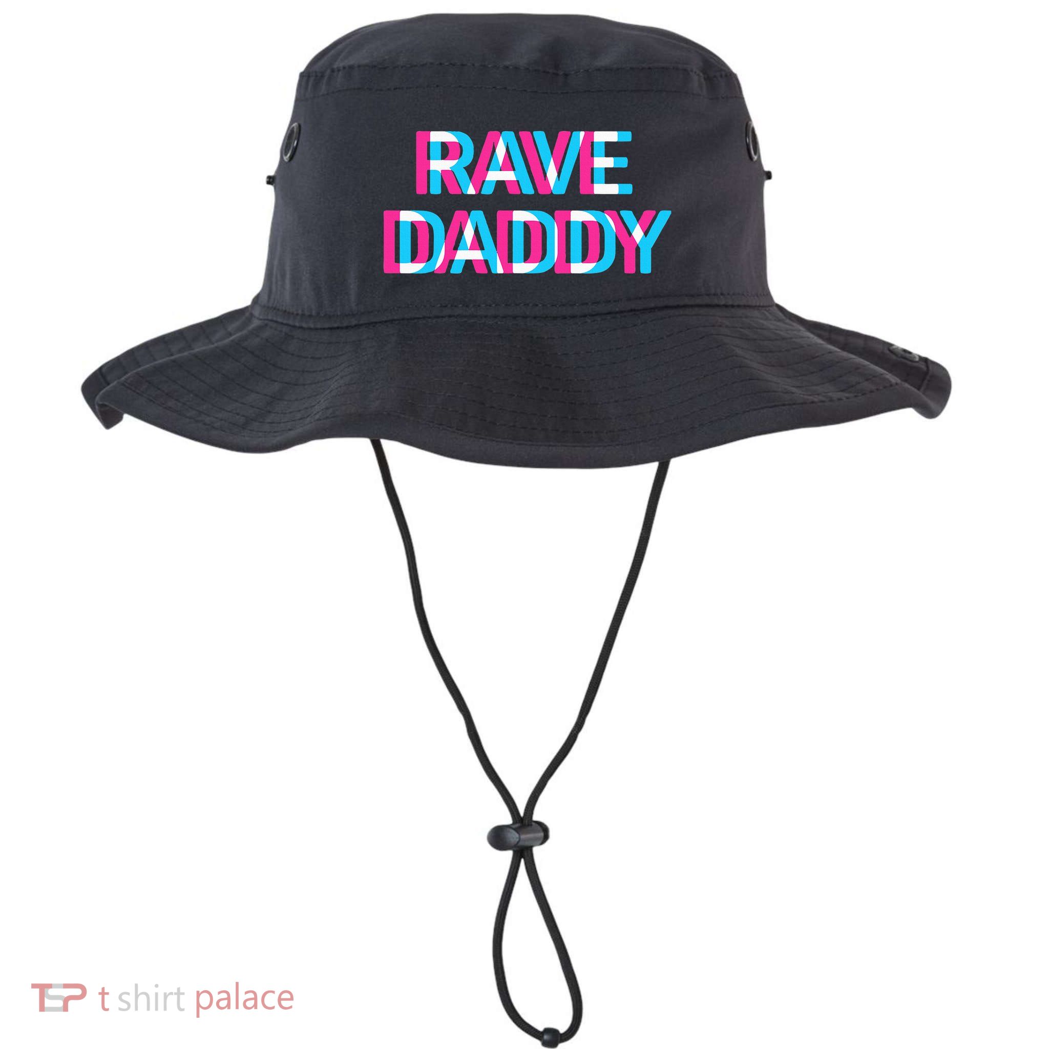 Rave Daddy Edm Music Festival Father Optical Illusion Trippy Legacy Cool Fit Booney Bucket Hat