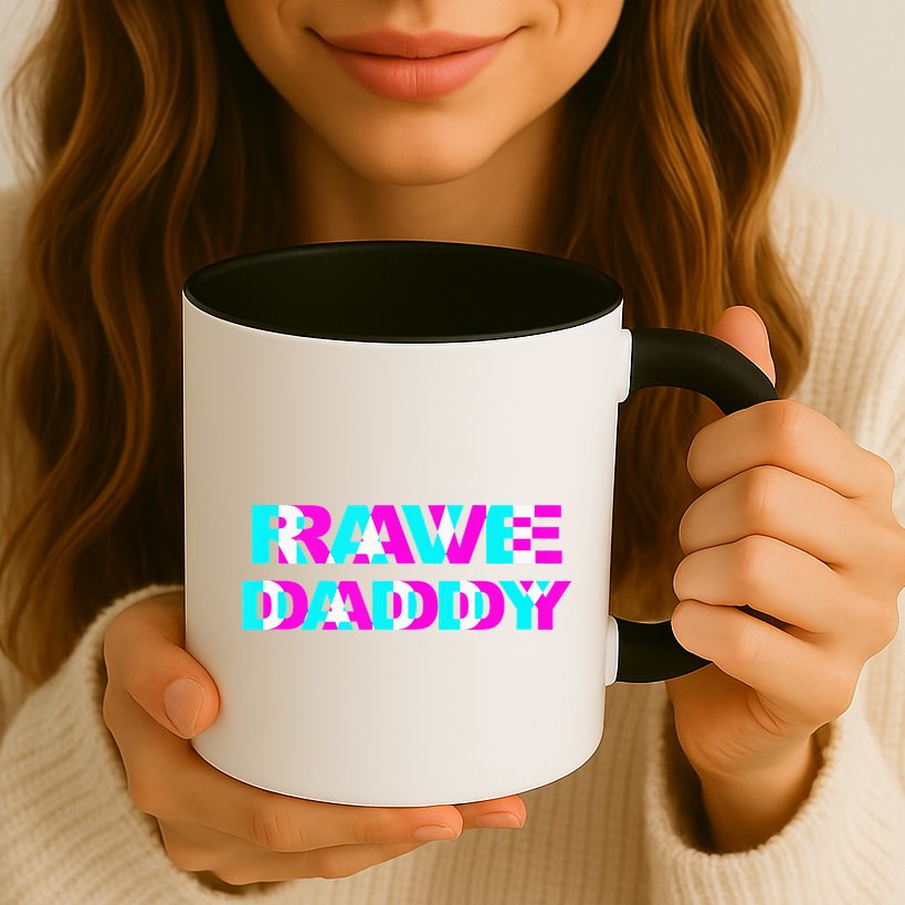 Rave Daddy EDM Music Festival Father Optical Illusion Trippy  Mug