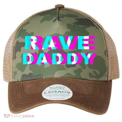 Rave Daddy EDM Music Festival Father Optical Illusion Trippy Legacy Tie Dye Trucker Hat