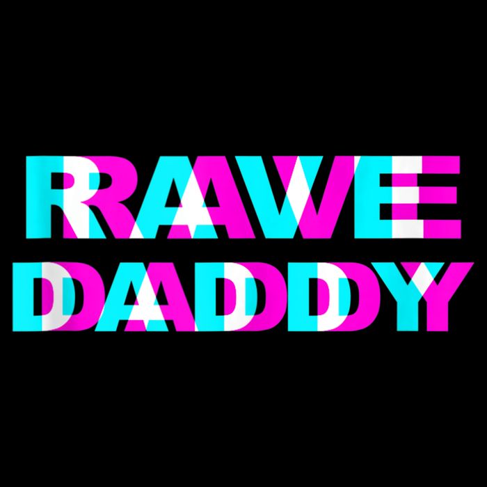 Rave Daddy EDM Music Festival Father Optical Illusion Trippy Womens Tank Top