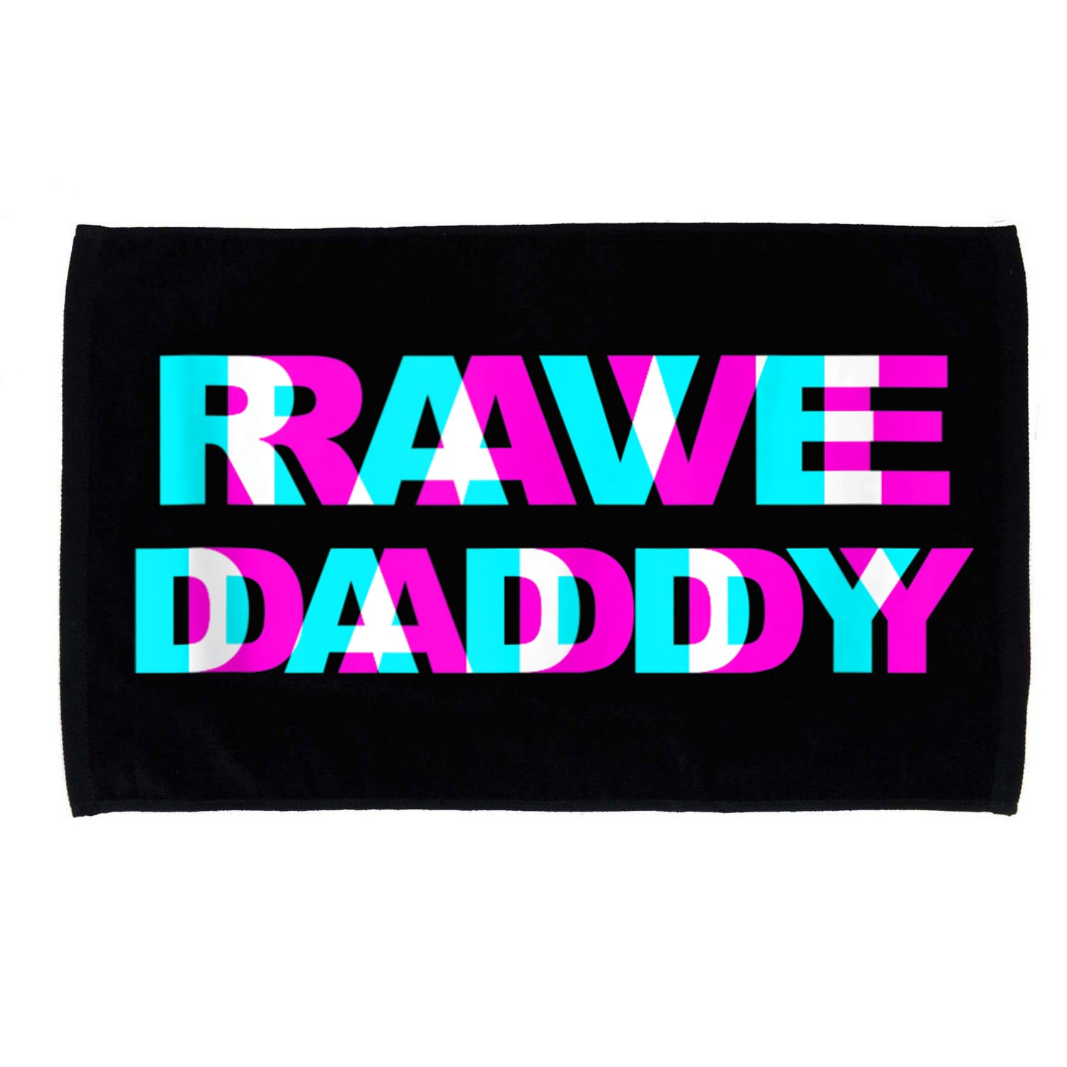 Rave Daddy EDM Music Festival Father Optical Illusion Trippy Microfiber Hand Towel