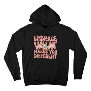 Retro Dumbo Embrace What Makes You Different Flying Elephant Hoodie