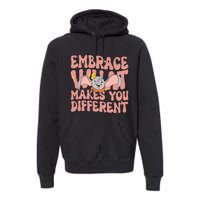 Retro Dumbo Embrace What Makes You Different Flying Elephant Premium Hoodie