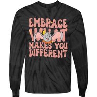 Retro Dumbo Embrace What Makes You Different Flying Elephant Tie-Dye Long Sleeve Shirt