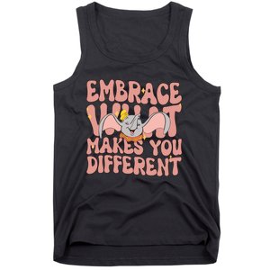 Retro Dumbo Embrace What Makes You Different Flying Elephant Tank Top