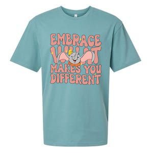 Retro Dumbo Embrace What Makes You Different Flying Elephant Sueded Cloud Jersey T-Shirt