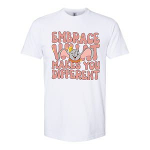 Retro Dumbo Embrace What Makes You Different Flying Elephant Softstyle CVC T-Shirt