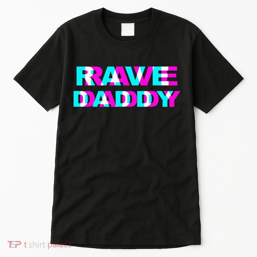Rave Daddy EDM Music Festival Father Optical Illusion Trippy Tall T-Shirt