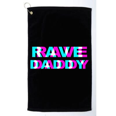 Rave Daddy EDM Music Festival Father Optical Illusion Trippy Golf Towel