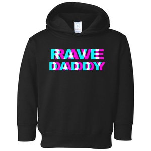 Rave Daddy EDM Music Festival Father Optical Illusion Trippy Toddler Hoodie