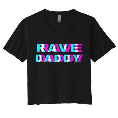 Rave Daddy EDM Music Festival Father Optical Illusion Trippy Crop Top