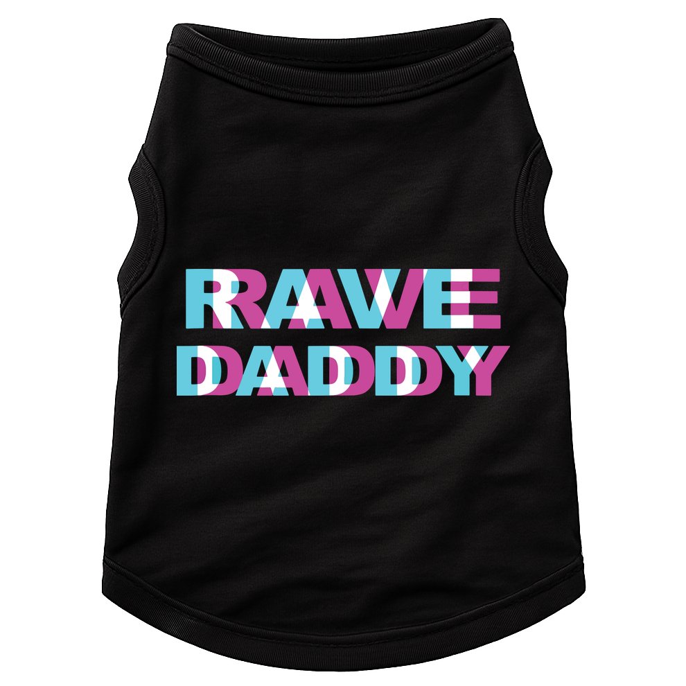 Rave Daddy Edm Music Festival Father Optical Illusion Trippy Tank Top Doggie Tank
