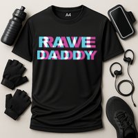 Rave Daddy Edm Music Festival Father Optical Illusion Trippy Tank Top Cooling Performance Crew T-Shirt