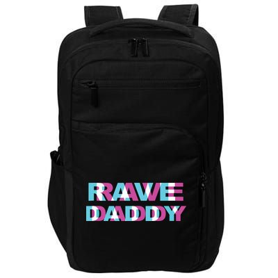 Rave Daddy Edm Music Festival Father Optical Illusion Trippy Tank Top Impact Tech Backpack