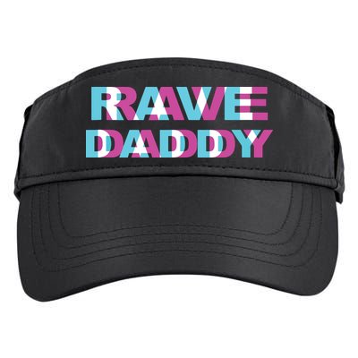 Rave Daddy Edm Music Festival Father Optical Illusion Trippy Tank Top Adult Drive Performance Visor