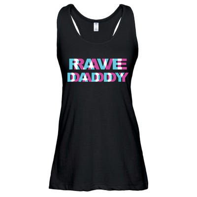 Rave Daddy Edm Music Festival Father Optical Illusion Trippy Tank Top Ladies Essential Flowy Tank
