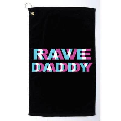 Rave Daddy Edm Music Festival Father Optical Illusion Trippy Tank Top Golf Towel