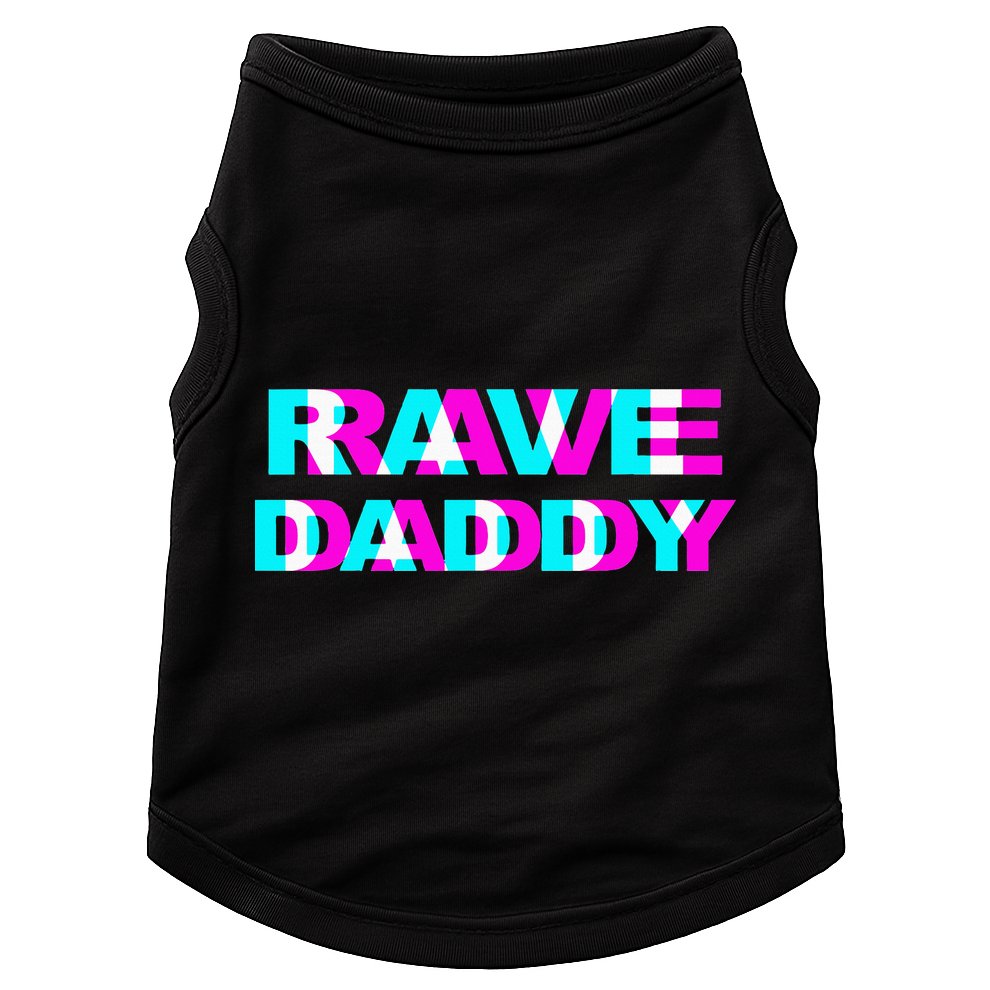 Rave Daddy Edm Music Festival Father Optical Illusion Trippy Doggie Tank