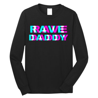 Rave Daddy Edm Music Festival Father Optical Illusion Trippy Long Sleeve Shirt