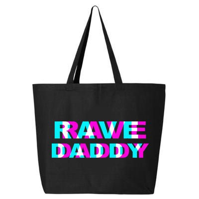 Rave Daddy Edm Music Festival Father Optical Illusion Trippy 25L Jumbo Tote