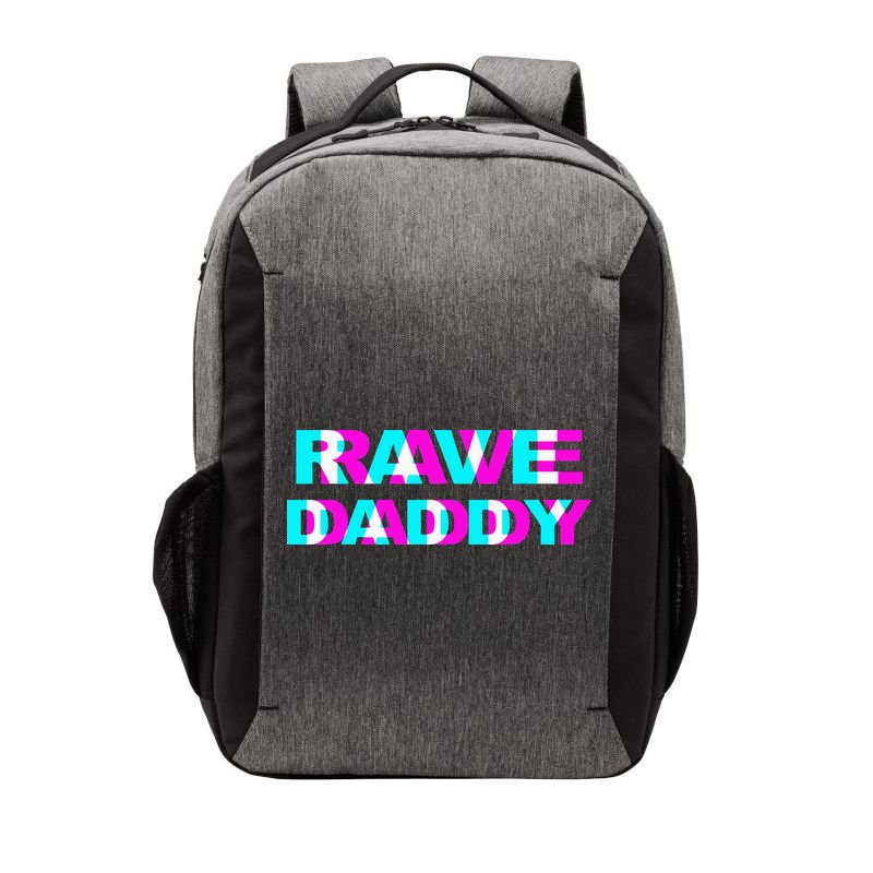 Rave Daddy Edm Music Festival Father Optical Illusion Trippy Vector Backpack