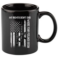 Rights Don't End Where Feelings Begin 11oz C Handle Ceramic Mug