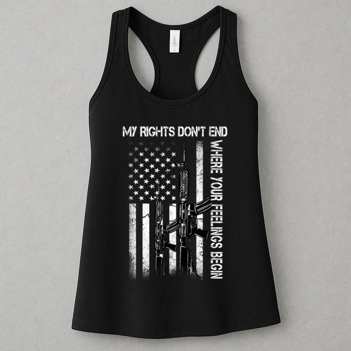 Rights Don't End Where Feelings Begin Womens Tank Top