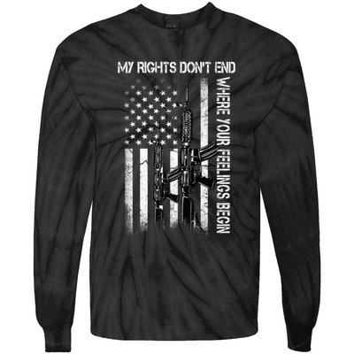 Rights Don't End Where Feelings Begin Tie-Dye Long Sleeve Shirt