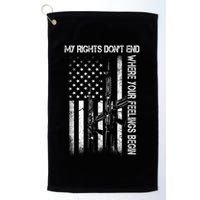 Rights Don't End Where Feelings Begin Golf Towel