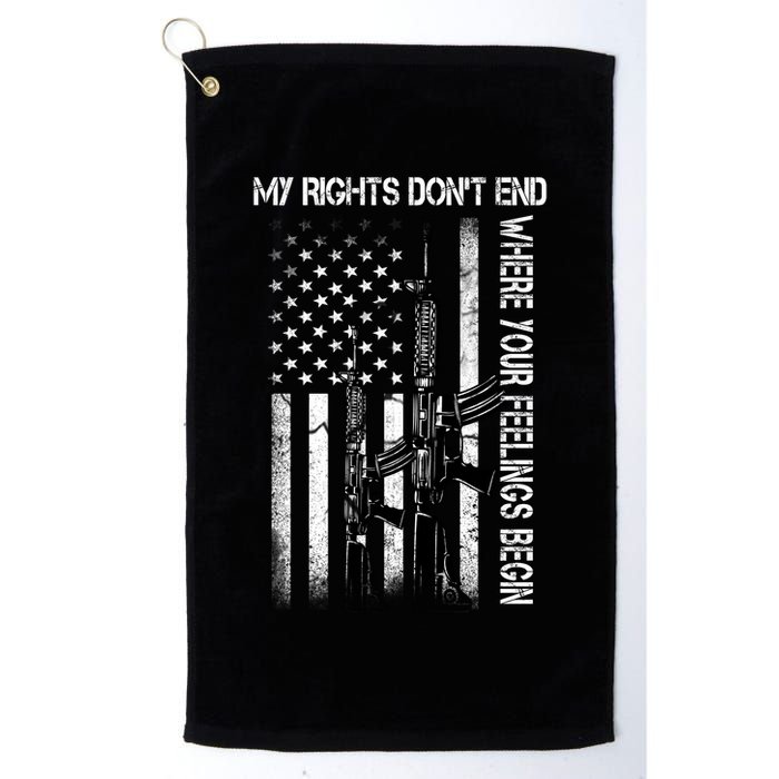 Rights Don't End Where Feelings Begin Golf Towel