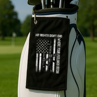 Rights Don't End Where Feelings Begin Golf Towel