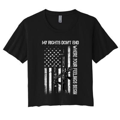 Rights Don't End Where Feelings Begin Crop Top