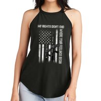 Rights Don't End Where Feelings Begin Women's Perfect Tri Rocker Tank