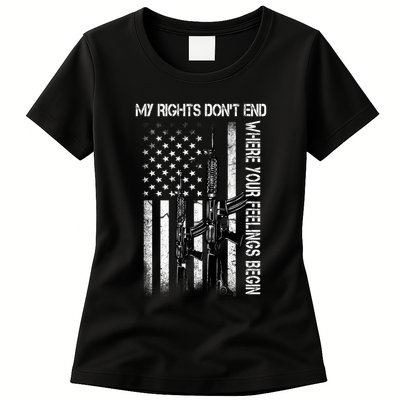 Rights Don't End Where Feelings Begin Womens T-Shirt