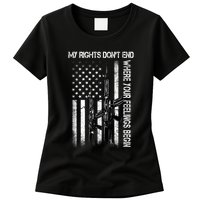 Rights Don't End Where Feelings Begin Womens T-Shirt