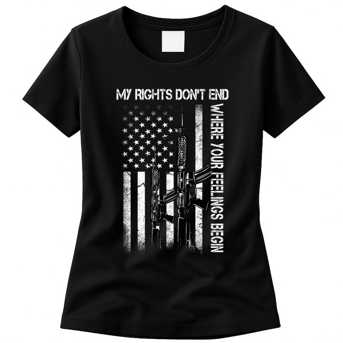 Rights Don't End Where Feelings Begin Womens T-Shirt