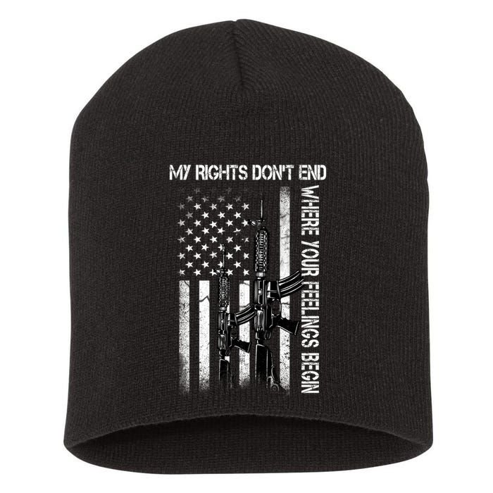 Rights Don't End Where Feelings Begin Short Acrylic Beanie