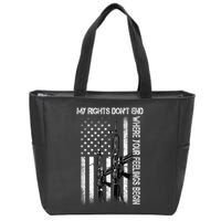 Rights Don't End Where Feelings Begin Zip Tote Bag