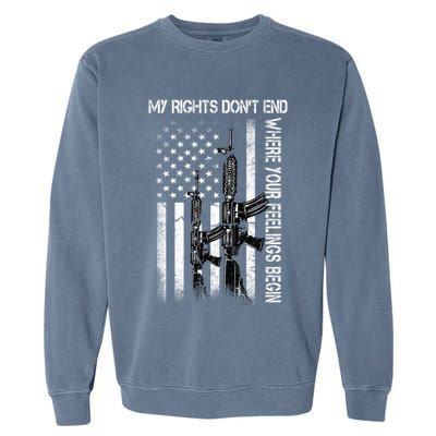 Rights Don't End Where Feelings Begin Garment-Dyed Sweatshirt